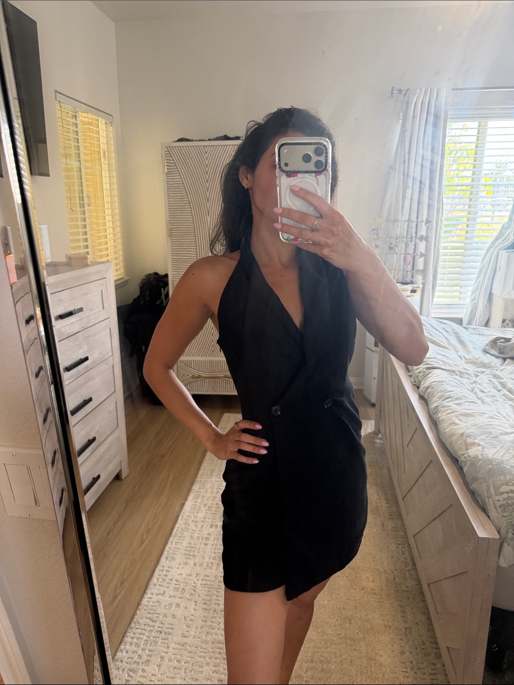 Nordstrom cotton little black dress